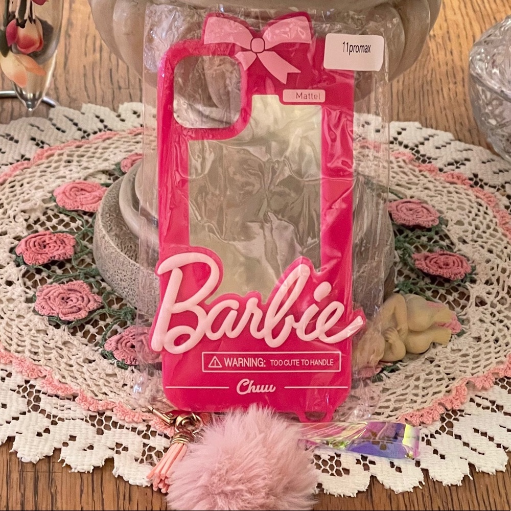 Barbie Pink Silicone IPhone 11 Pro Max Cell Phone Case